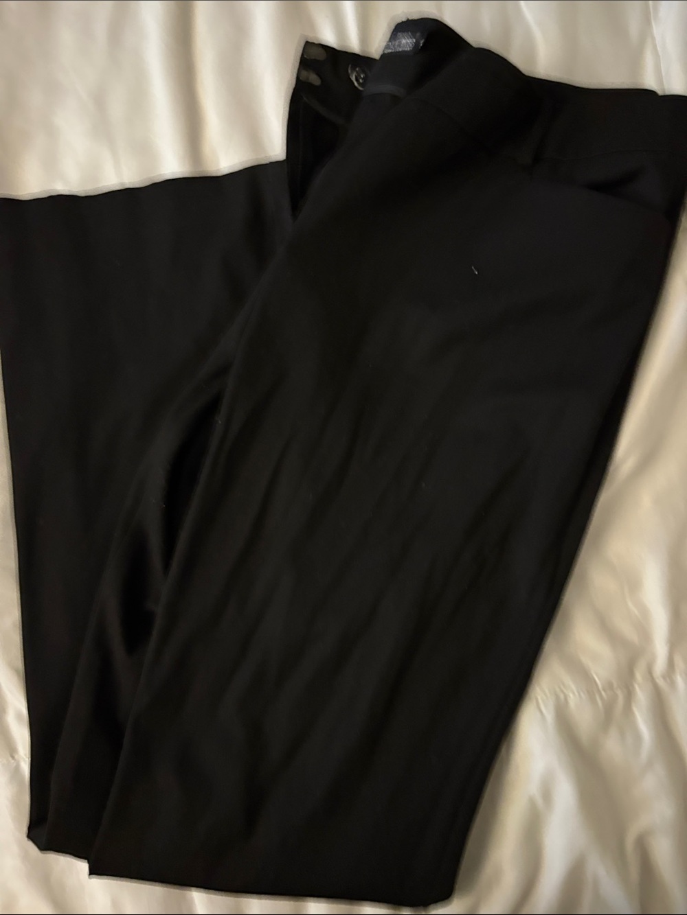 Classic Black Wide-Leg Pants slacks
